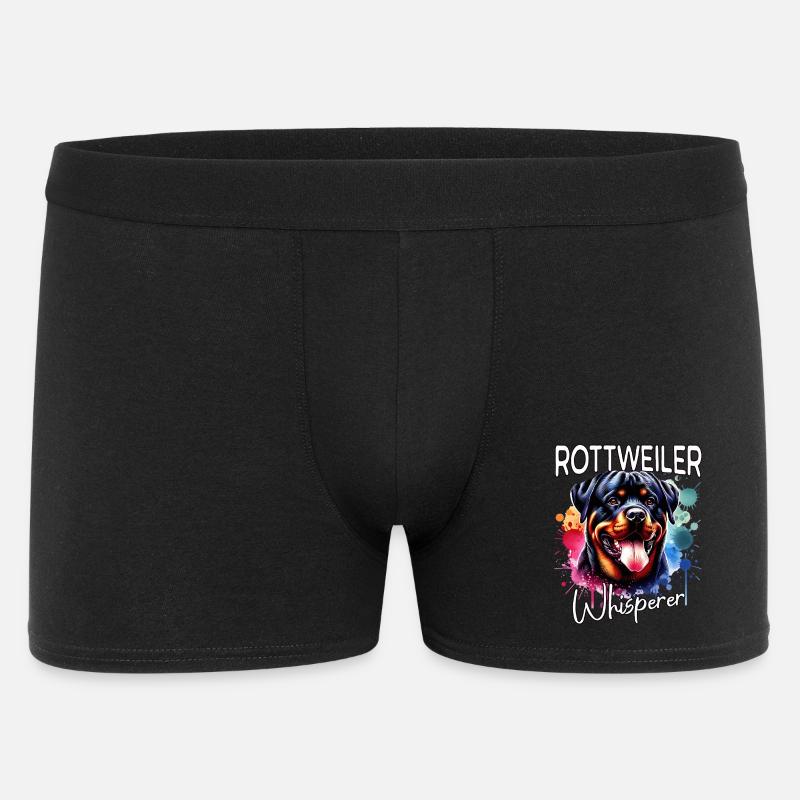 Rottweiler Flüsterer - Männer Boxer Shorts - Schwarz