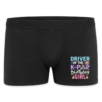 Driver Of The K-Pop Birthday Girl - Men's Boxer Shorts - black - Front