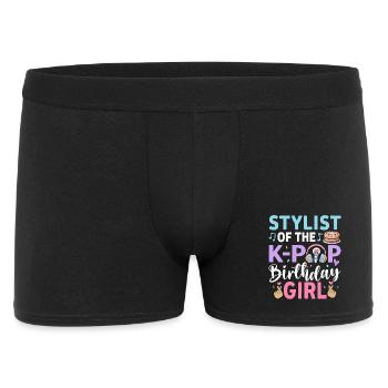 Stylist Of The K Pop Birthday Girl - Men's Boxer Shorts - black - Front