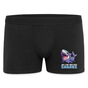 Sharks Shark - Men's Boxer Shorts - black - Front