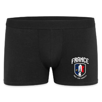 Blason France Paris Lyon Marseille - Boxer Homme - noir - Devant