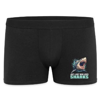 Sharks Shark - Men's Boxer Shorts - black - Front