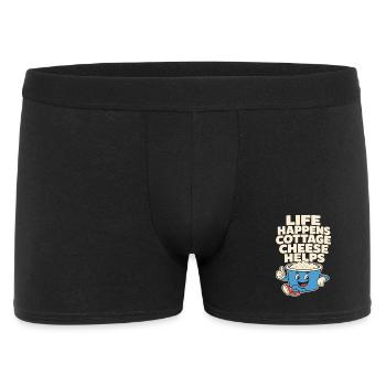 Cadeau de collation riche en protéines pour les amateurs de gastronomie - Boxer Homme - noir - Devant