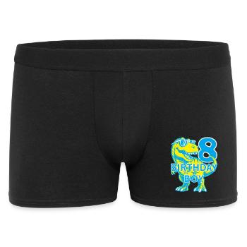 DINO 8 ANS DE DINOSAURE 8E ANNIVERSAIRE - Boxer Homme - noir - Devant