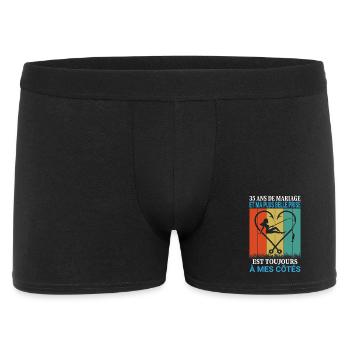 Pêche Pêcheur Cadeau humour personnalisé - Boxer Homme - noir - Devant