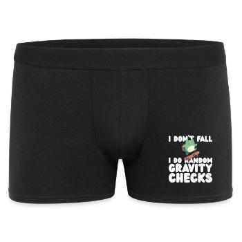 I Don't Fall I Do Random Gravity Checks - Men's Boxer Shorts - black - Front