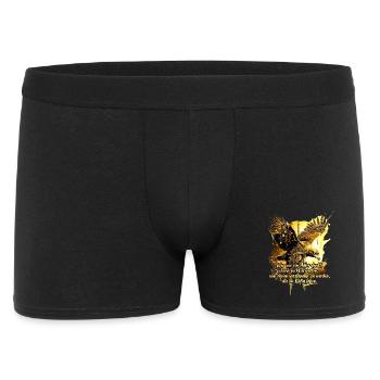 Adler Mindset Freiheit Persönlichkeitsentwicklung - Männer Boxer Shorts - Schwarz - Vorne
