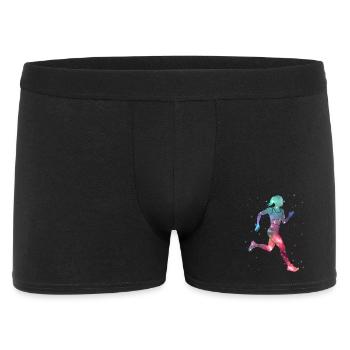 Coureur de course à pied Espace Femmes Coureuses - Boxer Homme - noir - Devant