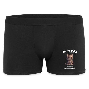 Funny Maine Coon Pajama Cat - Men's Boxer Shorts - black - Front