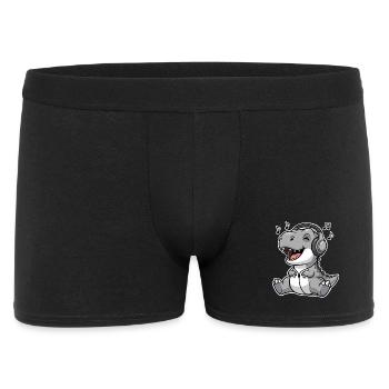 T Rex Music Listening - Men's Boxer Shorts - black - Front