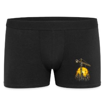 Opérateur de grue Opérateur de grue - Boxer Homme - noir - Devant