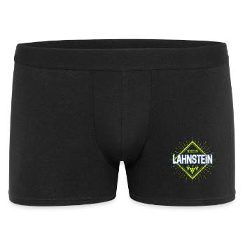 Lahnstein am Rhein Retro Weintrauben Souvenir - Männer Boxer Shorts - Schwarz - Vorne