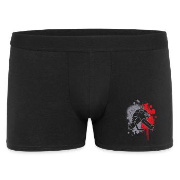 Eishockey Torwart Farbklecks Eishockeyspieler - Men's Boxer Shorts - black - Front