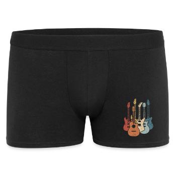 Guitar Retro Guitars Musician Guitarist Music - Men's Boxer Shorts - black - Front