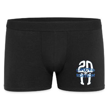 LIMITED EDITION 2011 FUßBALL 15. GEBURTSTAG - Männer Boxer Shorts - Schwarz - Vorne