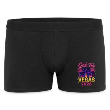 Girls Trip Vegas 2026 - Männer Boxer Shorts - Schwarz - Vorne