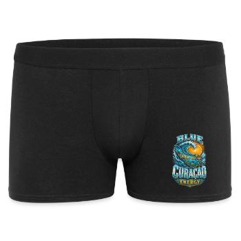 Curacao Energy - Männer Boxer Shorts - Schwarz - Vorne