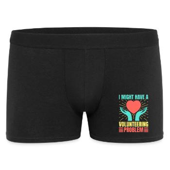 Volunteer Appreciation Might Have A Problem - Men's Boxer Shorts - black - Front