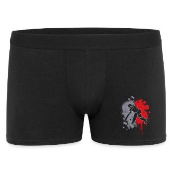 Cricket Splash of Color Joueur masculin de cricket masculin - Boxer Homme - noir - Devant