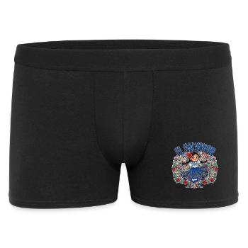 El Salvador Flag Salvadoran Girl Traditional - Men's Boxer Shorts - black - Front