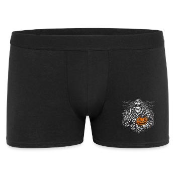 Halloween Bigfoot, Halloween Party, Skeleton Pumpkin - Men's Boxer Shorts - black - Front