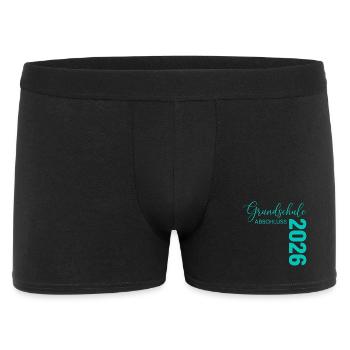 Grundschule Abschluss 2023 Jubiläum - Männer Boxer Shorts - Schwarz - Vorne