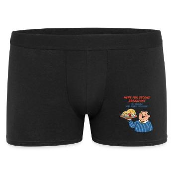 Breakfast Funny Brunch Coffee Second Breakfast - Men's Boxer Shorts - black - Front