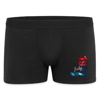 Cadeau du 49e anniversaire Original juillet 1977 - Boxer Homme - noir - Devant