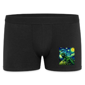 Chinese Water Dragon Starry Night - Men's Boxer Shorts - black - Front