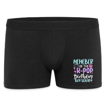 Membre de The K Pop Birthday Boy Squad - Boxer Homme - noir - Devant
