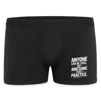 Anyone Can Be Cool Awesome Nerd Gamer Geek Irony - Men's Boxer Shorts - black - Front