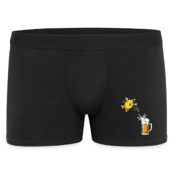 Radler Beer Funny Lemon Jumps Into Beer Glass - Men's Boxer Shorts - black - Front