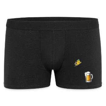 Radler Beer Funny Lemon Party Mood - Men's Boxer Shorts - black - Front