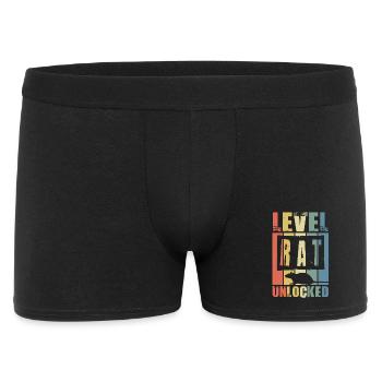 Ratte Hausratte Rattenbesitzer Rattenliebhaber - Männer Boxer Shorts - Schwarz - Vorne