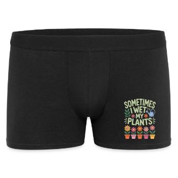 Houseplants Sayings Funny Flowers Gift - Men's Boxer Shorts - black - Front