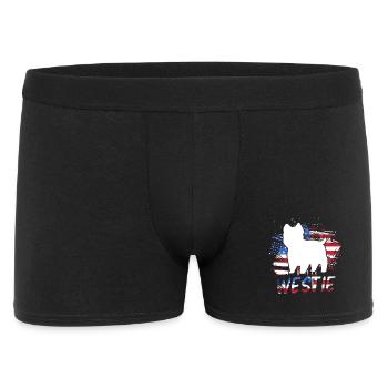 West Highland Terrier - Männer Boxer Shorts - Schwarz - Vorne