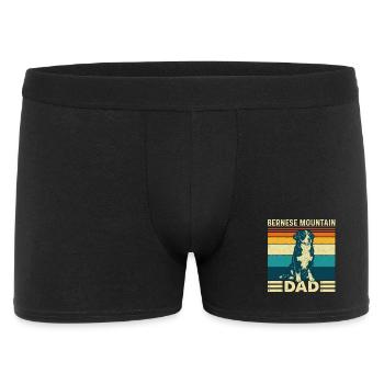 Papa Bernois des montagnes Fier Papa Berner - Boxer Homme - noir - Devant