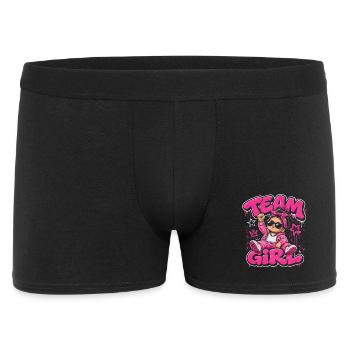 Team Girl Révélation Genre Fille Bébé Cadeau - Boxer Homme - noir - Devant