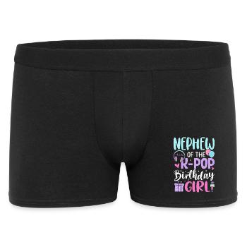 Neveu de la fille d’anniversaire K-Pop - Boxer Homme - noir - Devant