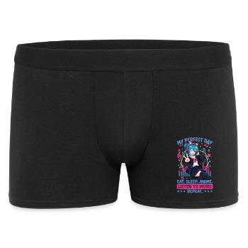 Anime and Music Chibi - Men's Boxer Shorts - black - Front