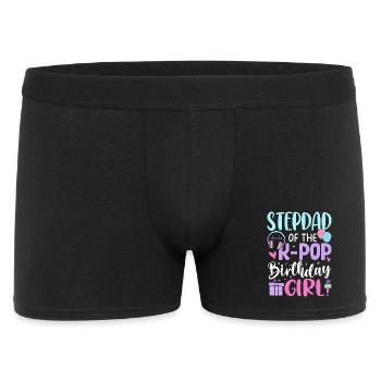 Step Dad of The K-Pop Birthday Girl - Men's Boxer Shorts - black - Front