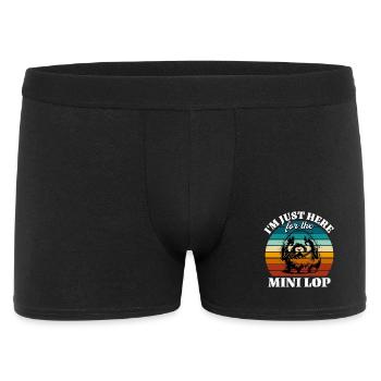 Drôle de petits proverbes de petit bélier lapin - Boxer Homme - noir - Devant