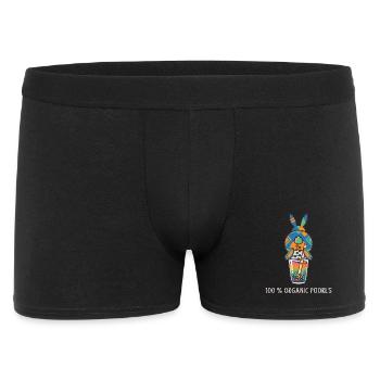 Bubble Tea Boba Drôle de Lapin mignon - Boxer Homme - noir - Devant