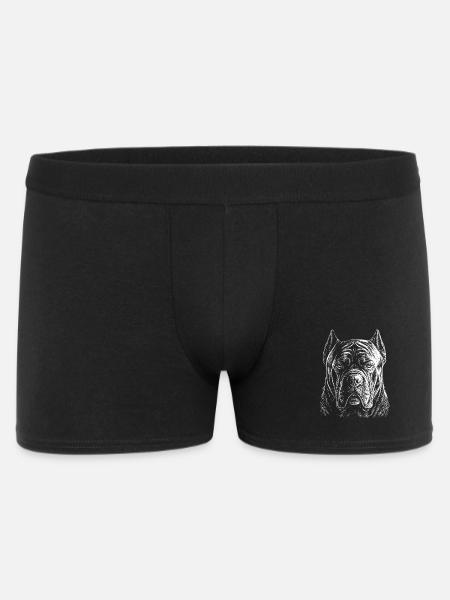 Cane Corso Porträt Italienische Mastiffkunst - Männer Boxer Shorts - Schwarz