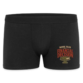 Cadeau de la foire du livre pour les personnes en difficulté financière - Boxer Homme - noir - Devant
