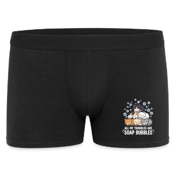 All My Troubles Are Soap Bubbles - Men's Boxer Shorts - black - Front