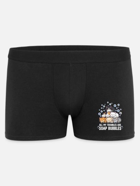 All My Troubles Are Soap Bubbles - Men's Boxer Shorts - black