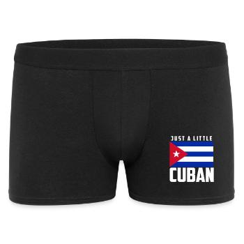 Just A Little Cuban Cuba Flag Cuban Pride - Men's Boxer Shorts - black - Front
