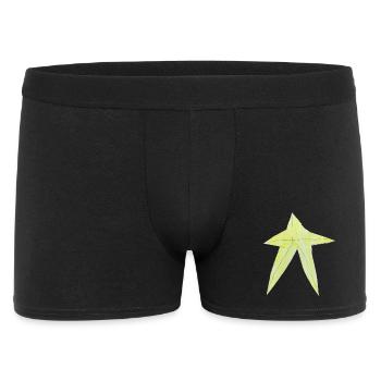 Dessin de l’étoile jaune - Boxer Homme - noir - Devant
