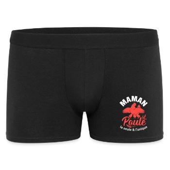 Maman Poule La Seule Et L Unique Cadeau Mère - Boxer Homme - noir - Devant